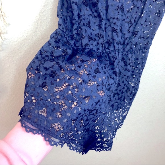 Victoria’s Secret dk blue lace romper small - Picture 2 of 6
